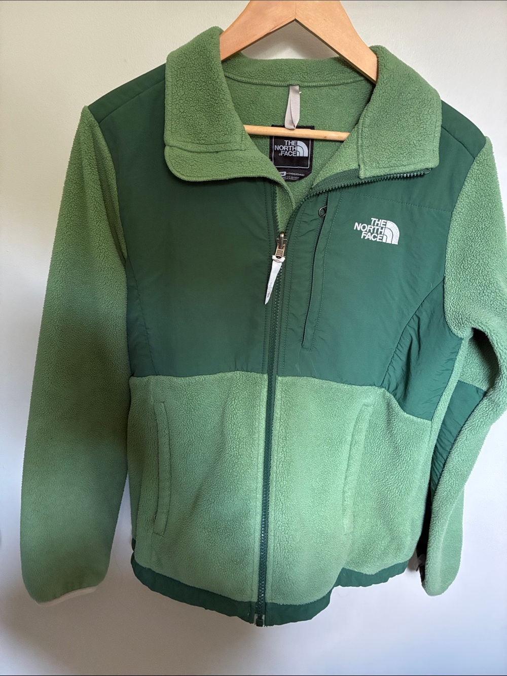The North Face Kids Green Two-Tone Fleece Jacket